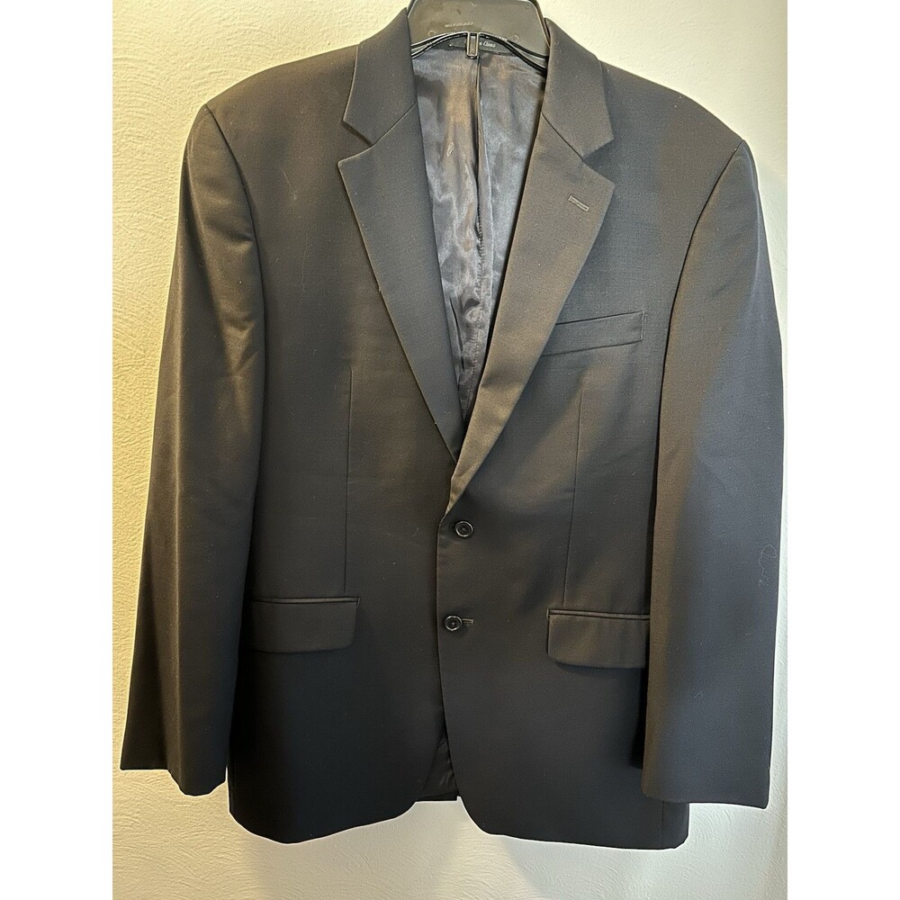 Lauren Ralph Lauren Blazer Suit Jacket 40R Navy Blue Wool Sports Coat Classic